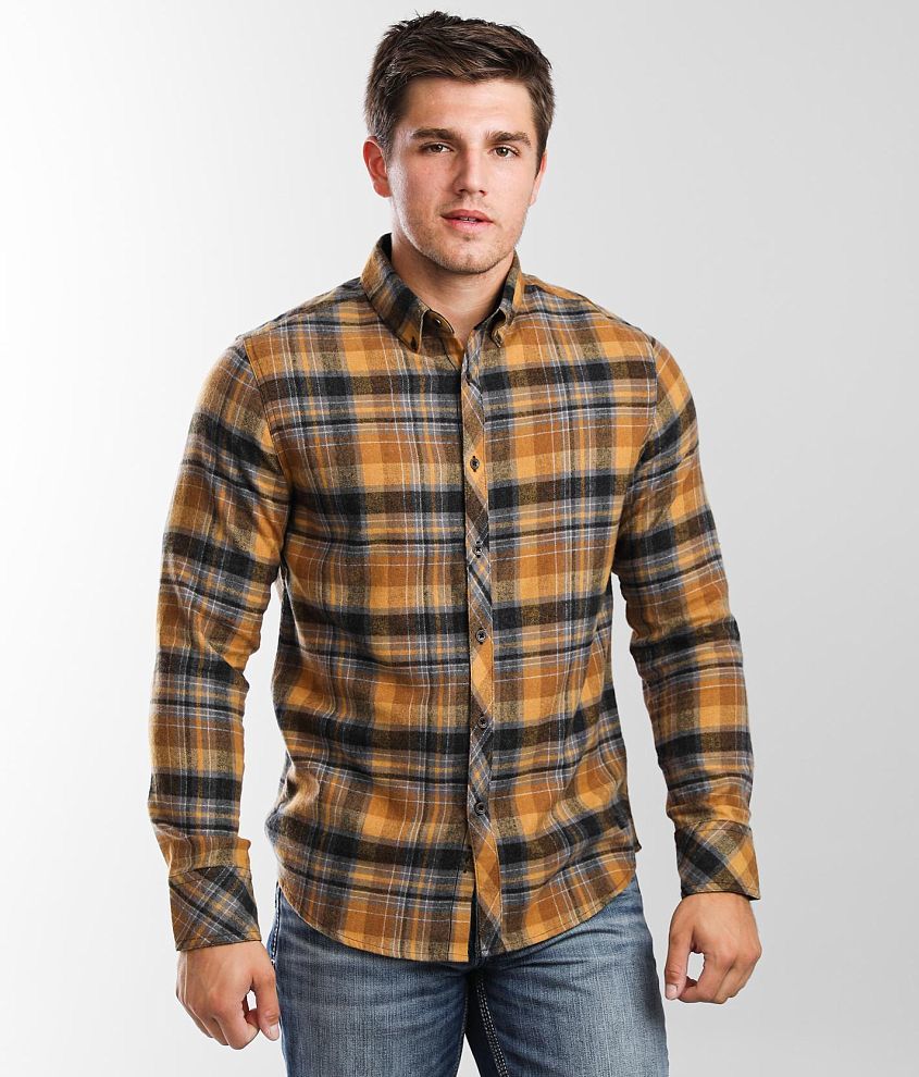 Outpost Makers Plaid Stretch Shirt front view