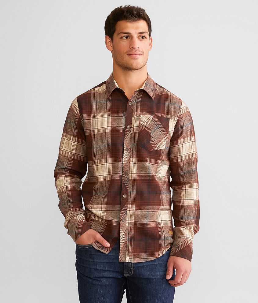 Outpost Makers Brushed Plaid Shirt front view