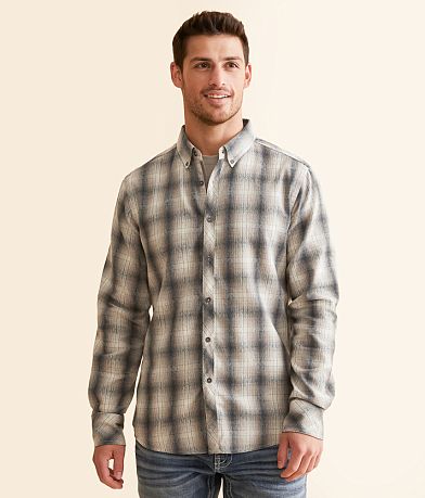 Outpost Makers Brushed Plaid Athletic Shirt front view