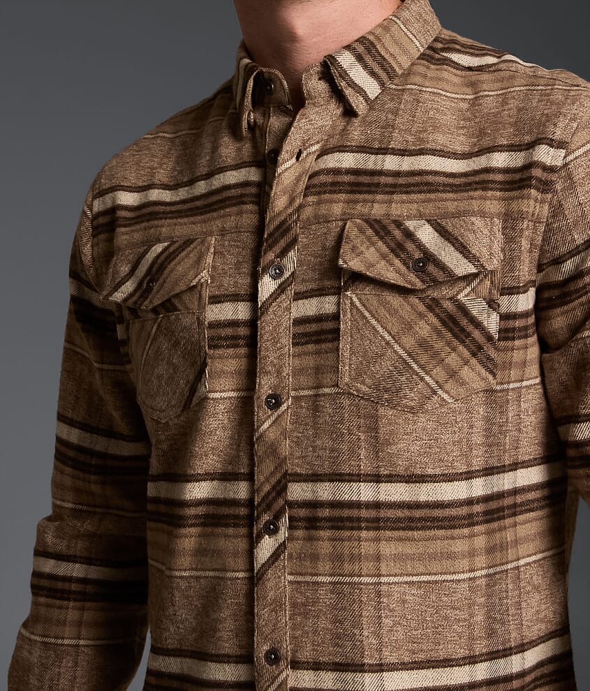 Brushed Plaid Athletic Stretch Shirt