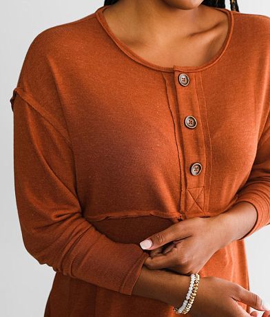 BKE Raw Edge Henley MISC_DETAIL_1