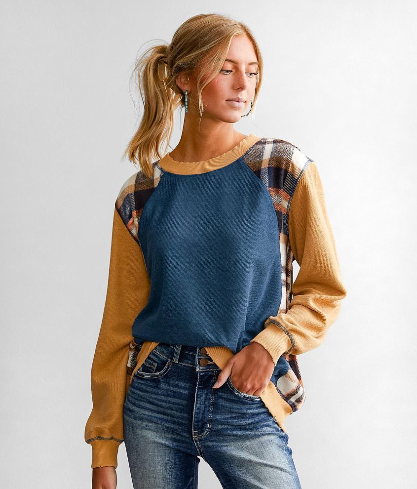 Plaid hotsell pullover women's