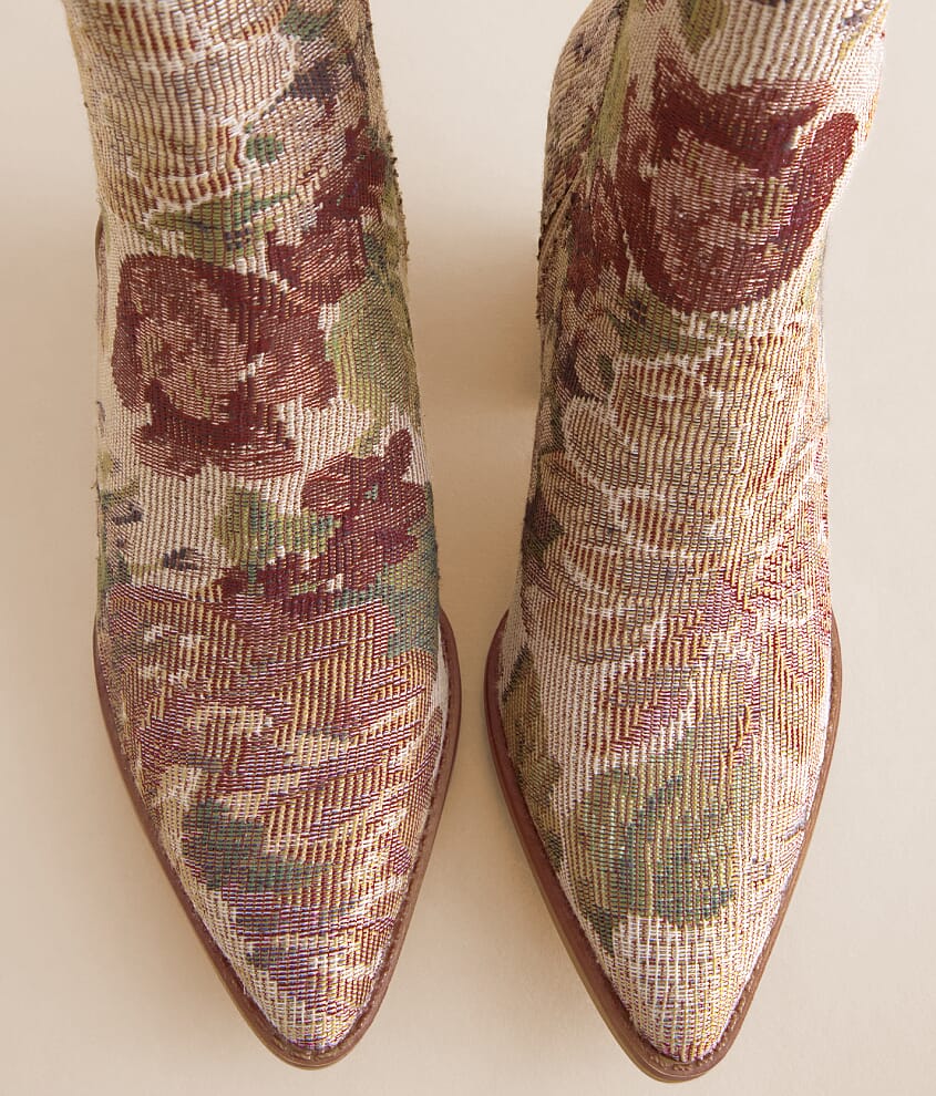Floral Western Ankle Boot