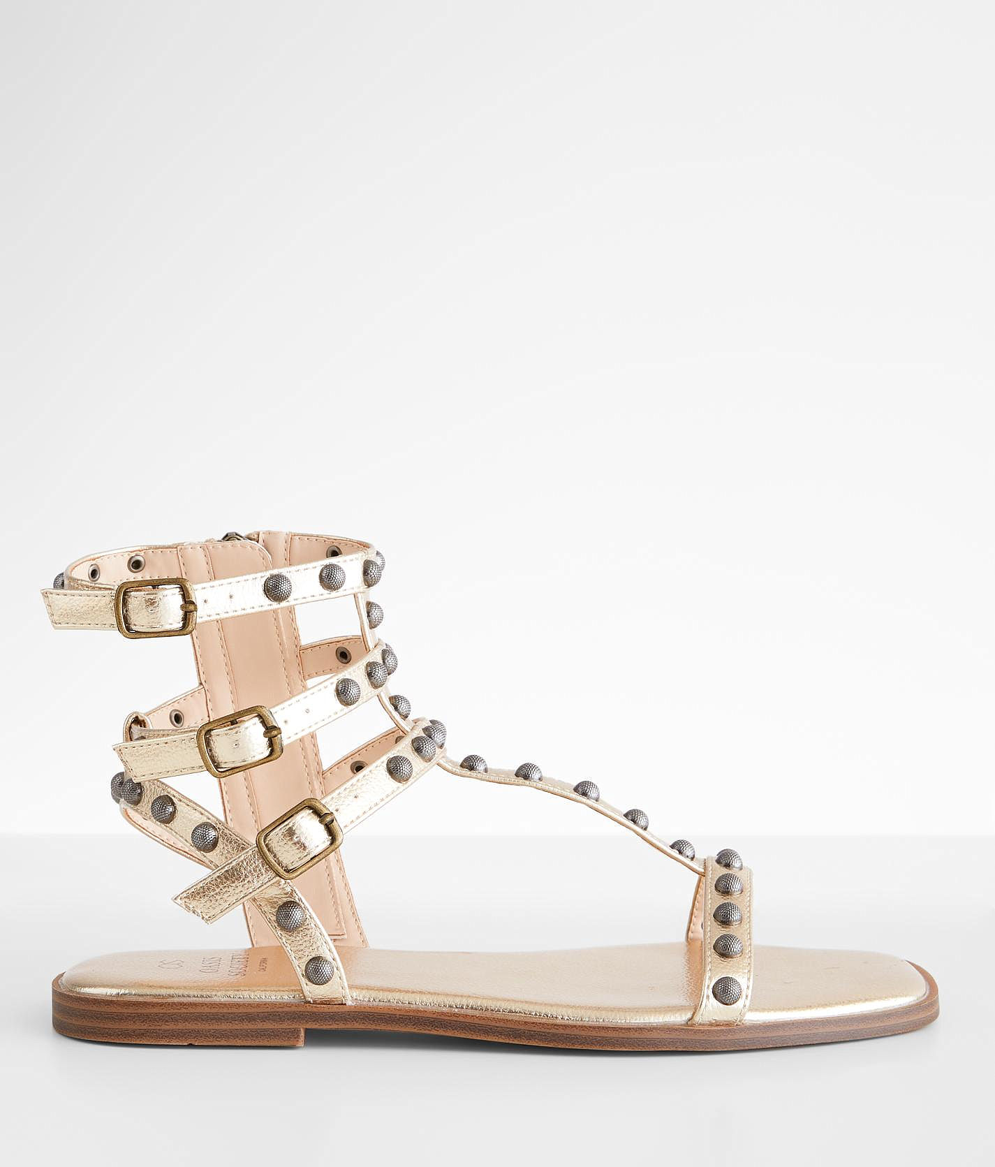 Oasis Society Metallic Gladiator Sandal Gold US 9 1 2 Women s