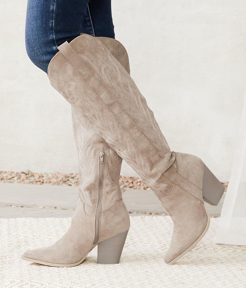 Tall grey clearance boots