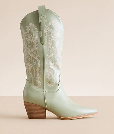 Oasis Society Amaya Embroidered Western Boot front view