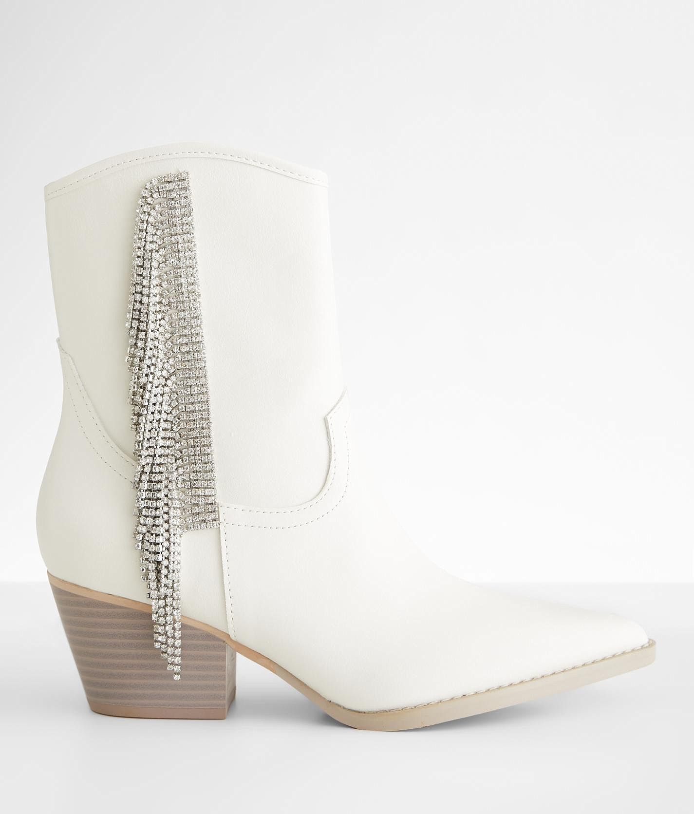 Fringe best sale white boots