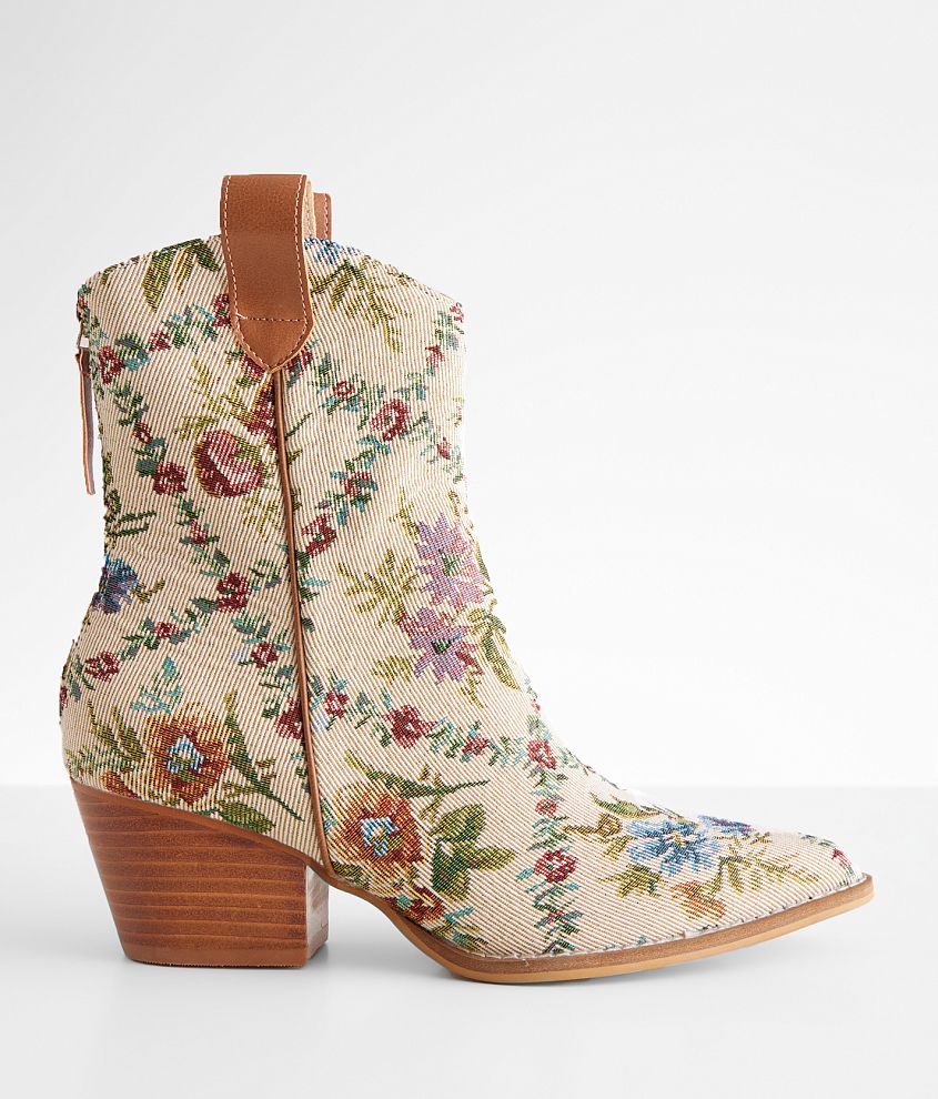 Floral ankle boots best sale