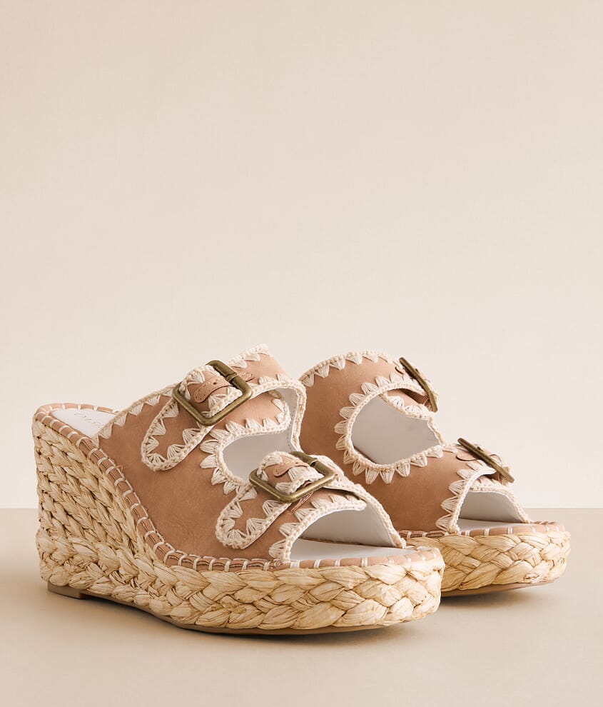 Rae Embroidered Wedge Sandal - thumbnail 2
