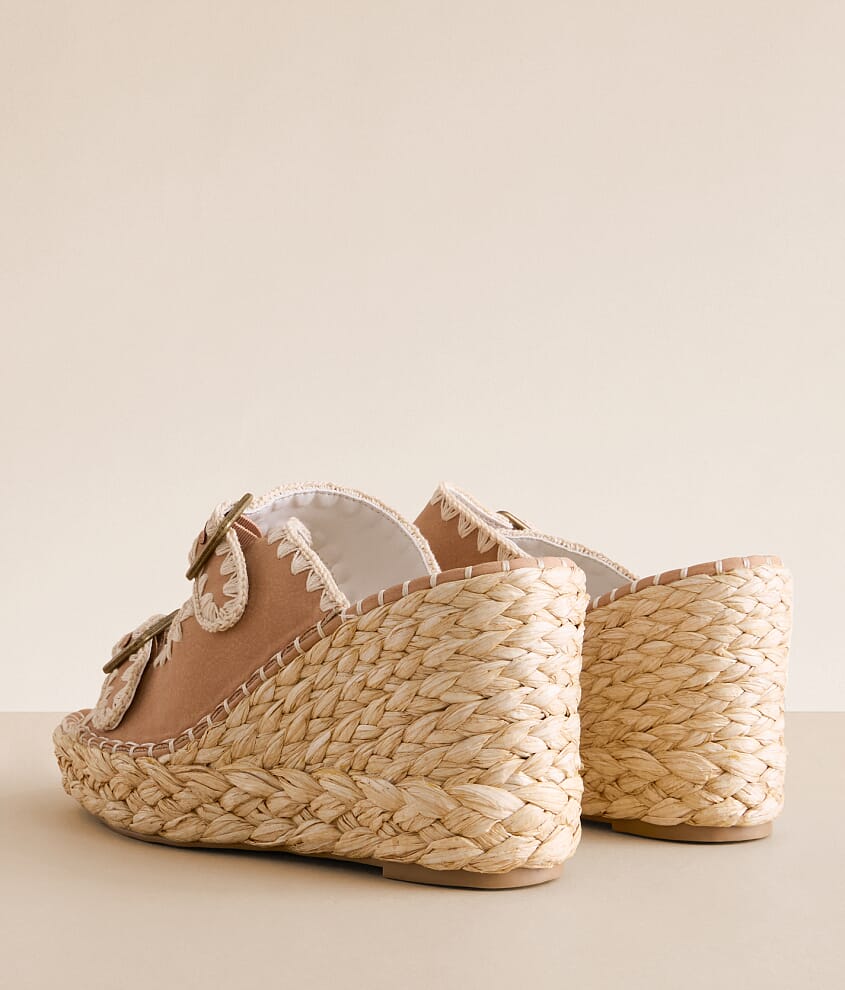 Rae Embroidered Wedge Sandal - thumbnail 3
