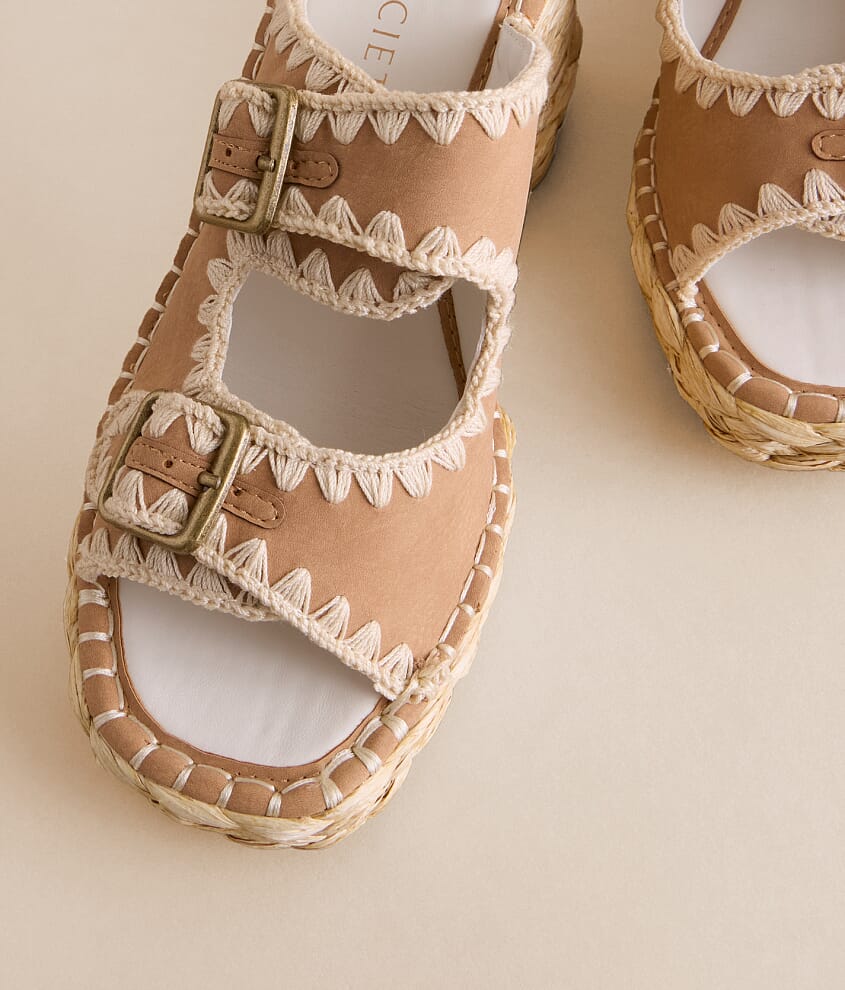 Rae Embroidered Wedge Sandal - thumbnail 5