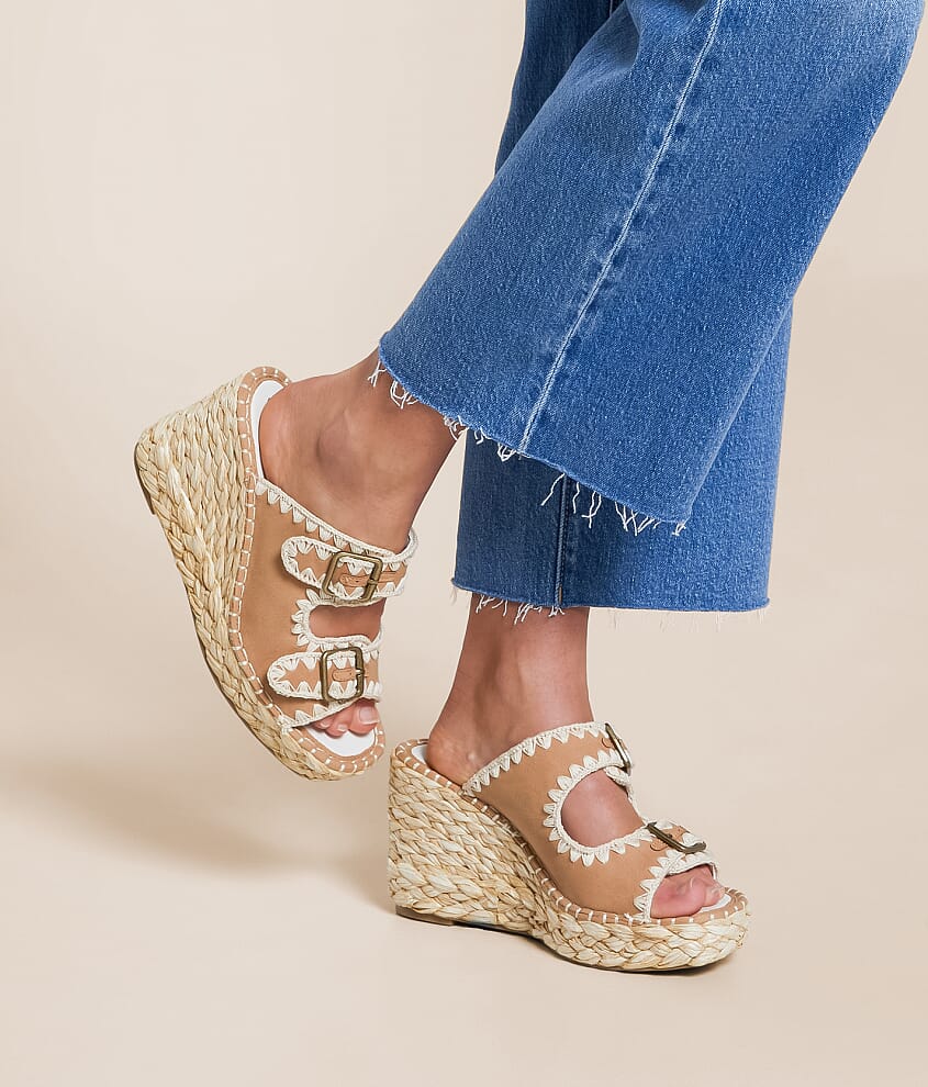 Rae Embroidered Wedge Sandal - thumbnail 6