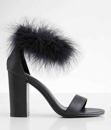 Oasis Society Sasha Feather Heeled Sandal front view