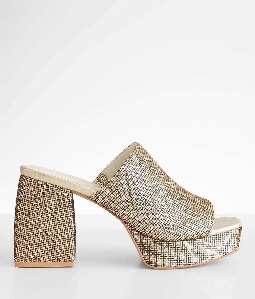 Oasis gold 2025 peep toe shoes