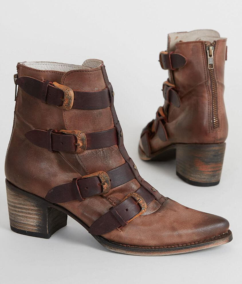 Freebird by Steven Tate Leather Ankle Boot front view