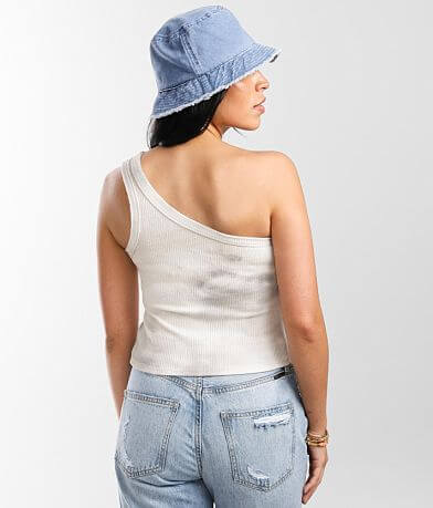 Desert Dreamer Yin-Yang One Shoulder Tank Top back view