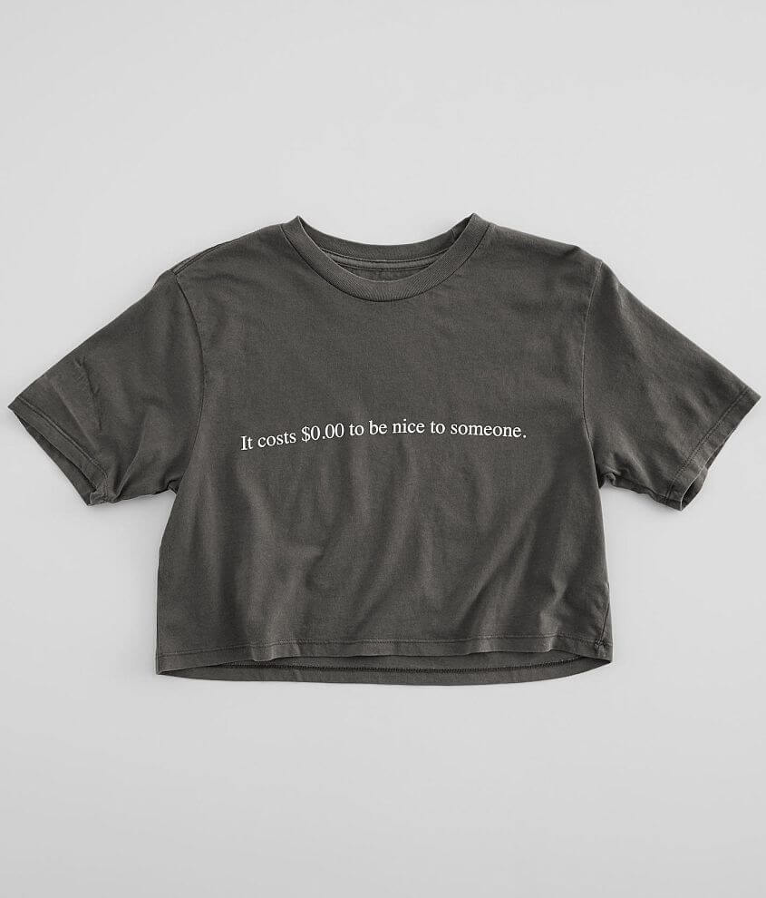 Desert Dreamer Zero Dollars Cropped T-Shirt front view