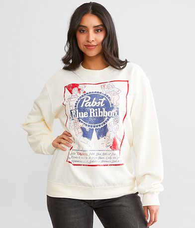  Pabst Blue Ribbon® Beer Oversized Pullover front view