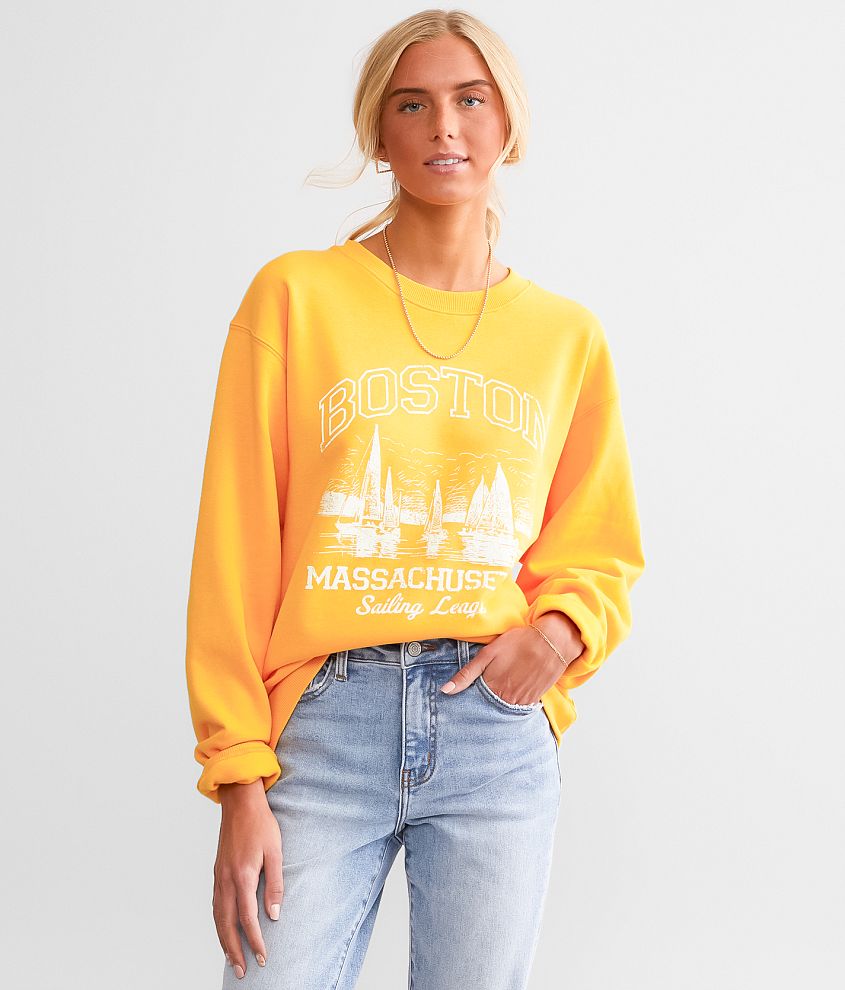 Desert Dreamer Boston Sailing Oversized Pullover front view