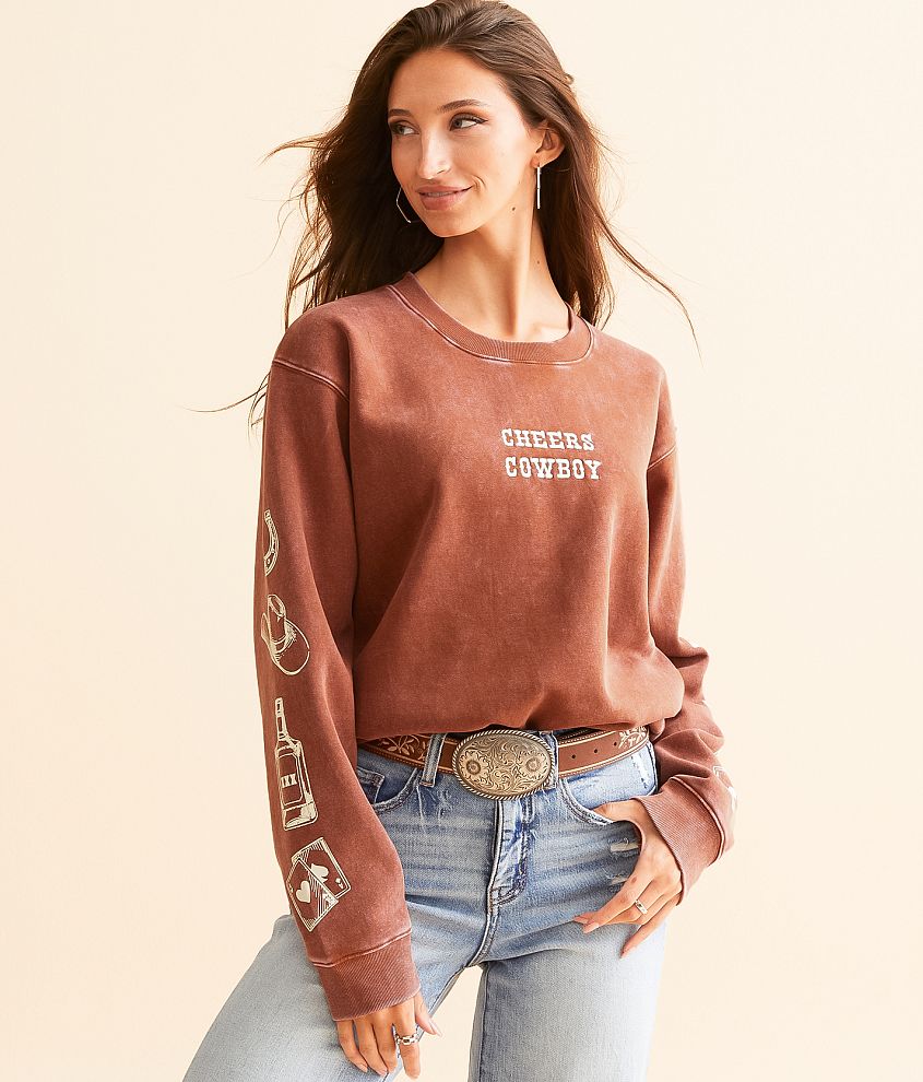 Desert Dreamer Cheers Cowboy Oversized Pullover