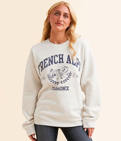 Desert Dreamer French Alps Ski Club Pullover front view