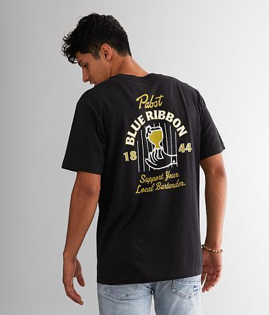 Pabst Blue Ribbon&#174; Hand Support T-Shirt back view