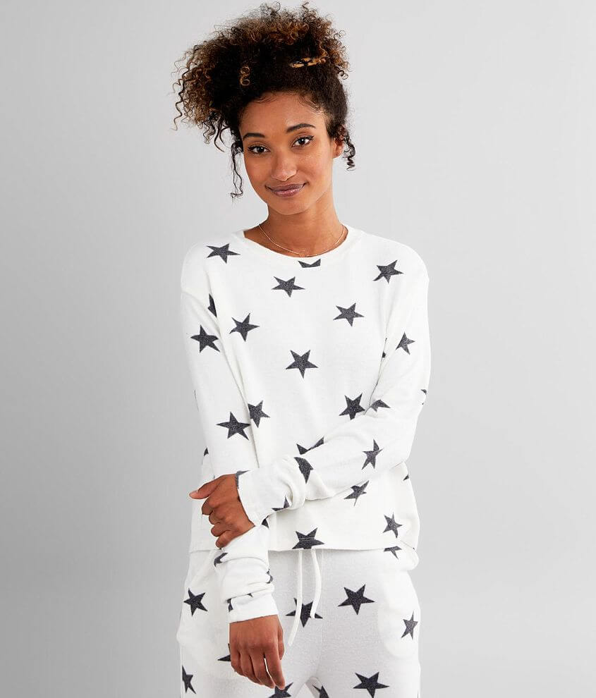 Star print sweatshirt womens hot sale