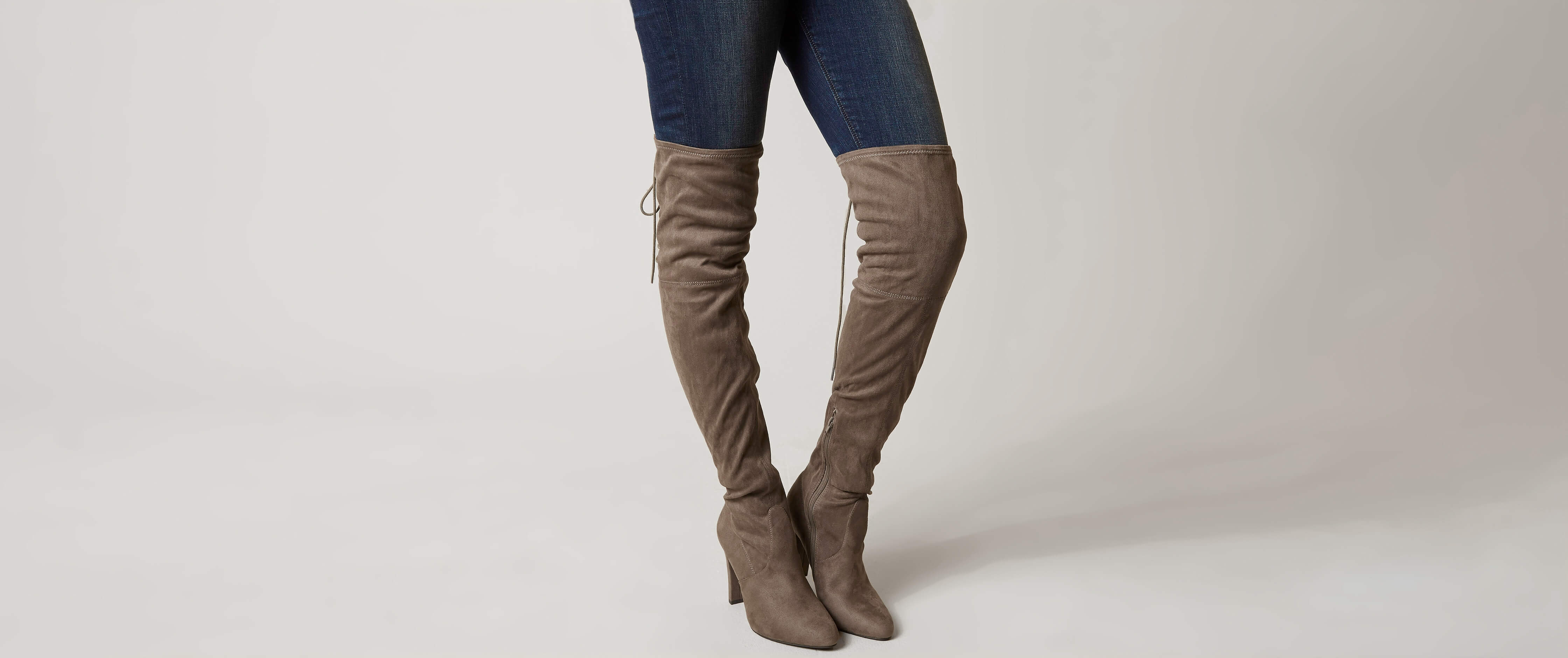 faux suede boots