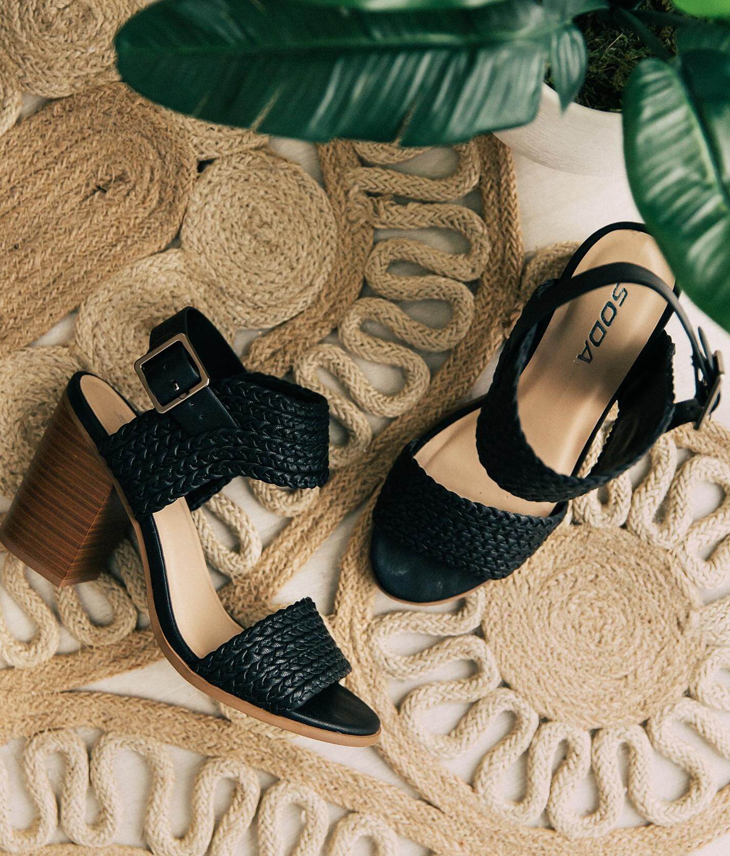 soda braided sandals