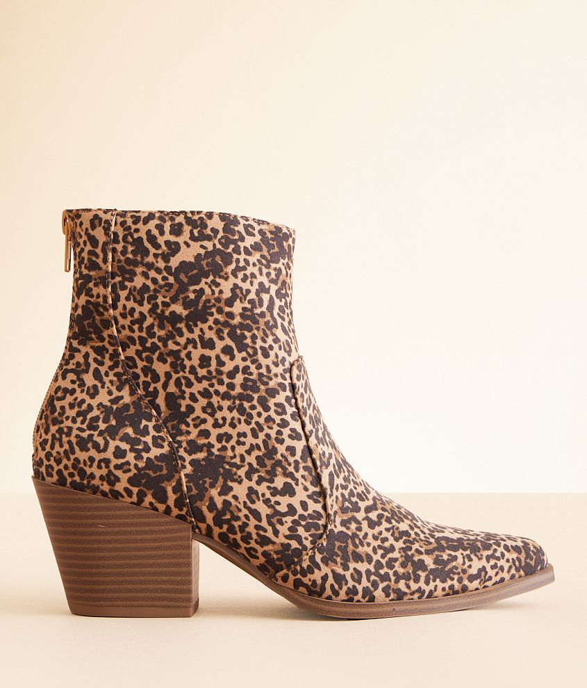 Soda Elysees Cheetah Ankle Boot front view