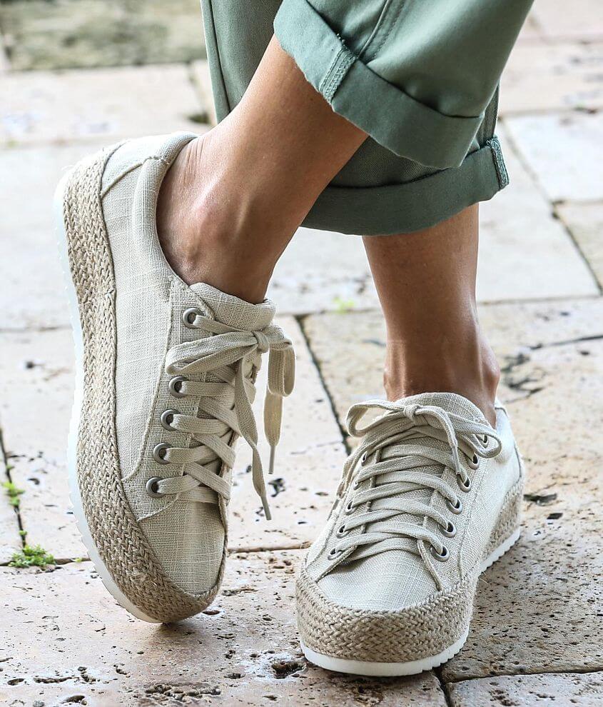 Soda Keenas Espadrille Sneaker Women s Shoes in Sand Buckle