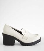 Soda Kinder Loafer Shoe Women's Shoes in Off White Buckle