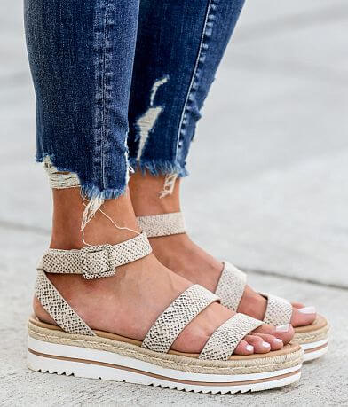soda snake print sandals