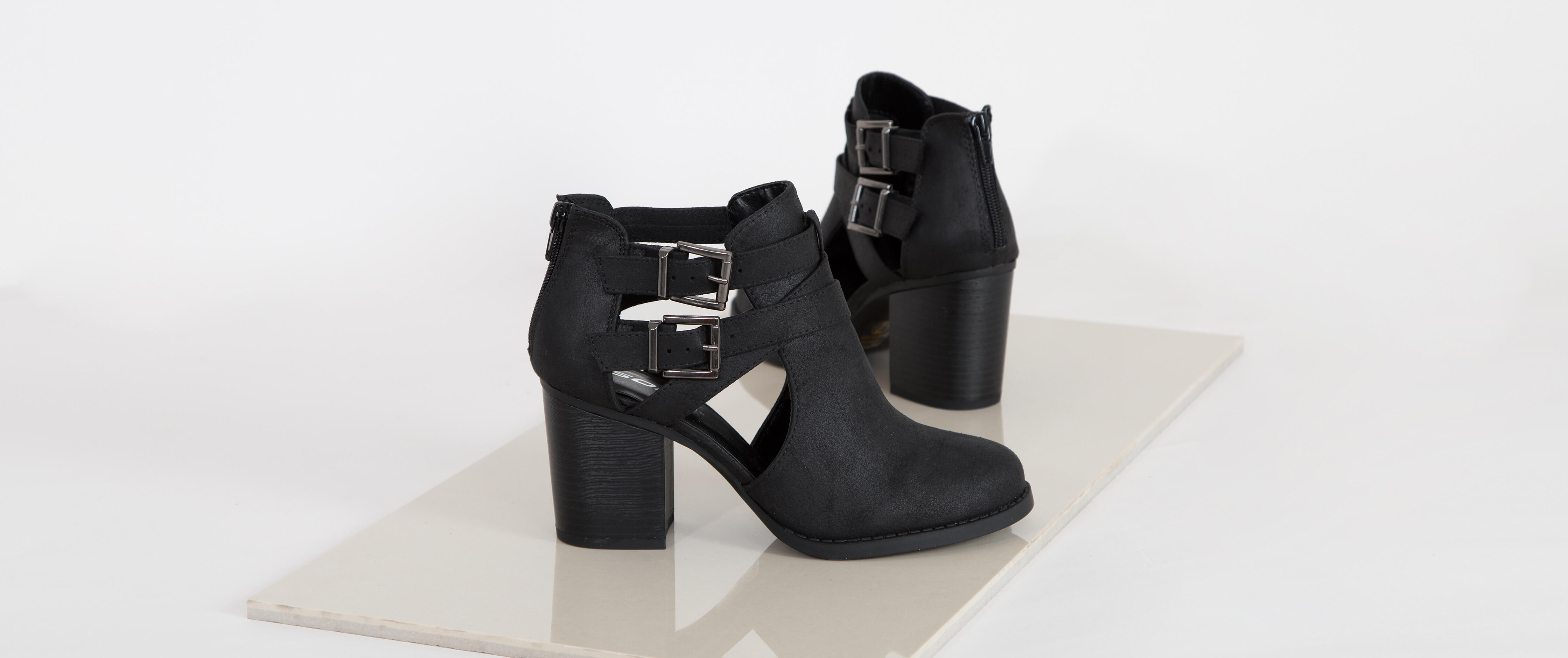 strappy ankle boots
