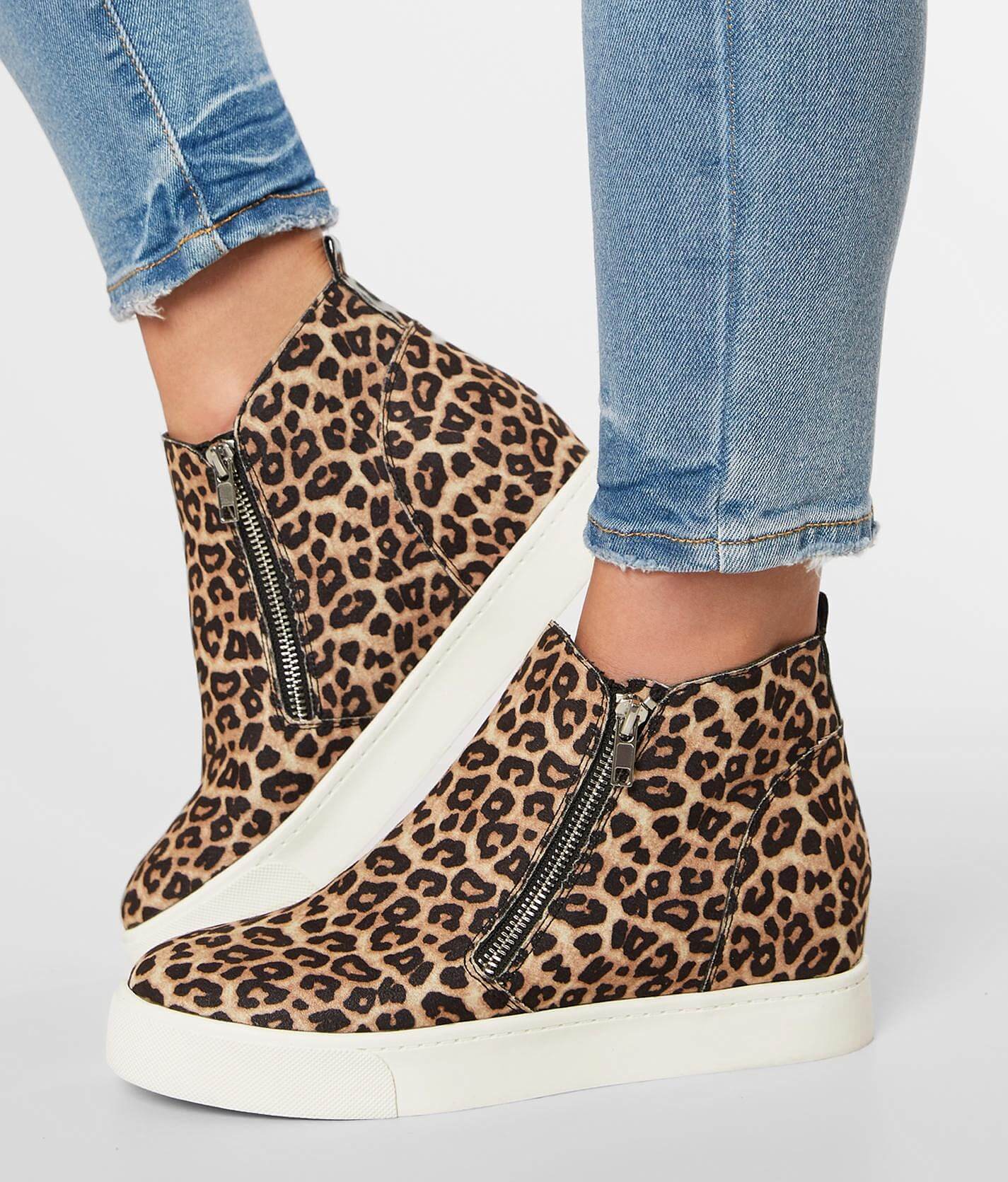 leopard sneaker wedges