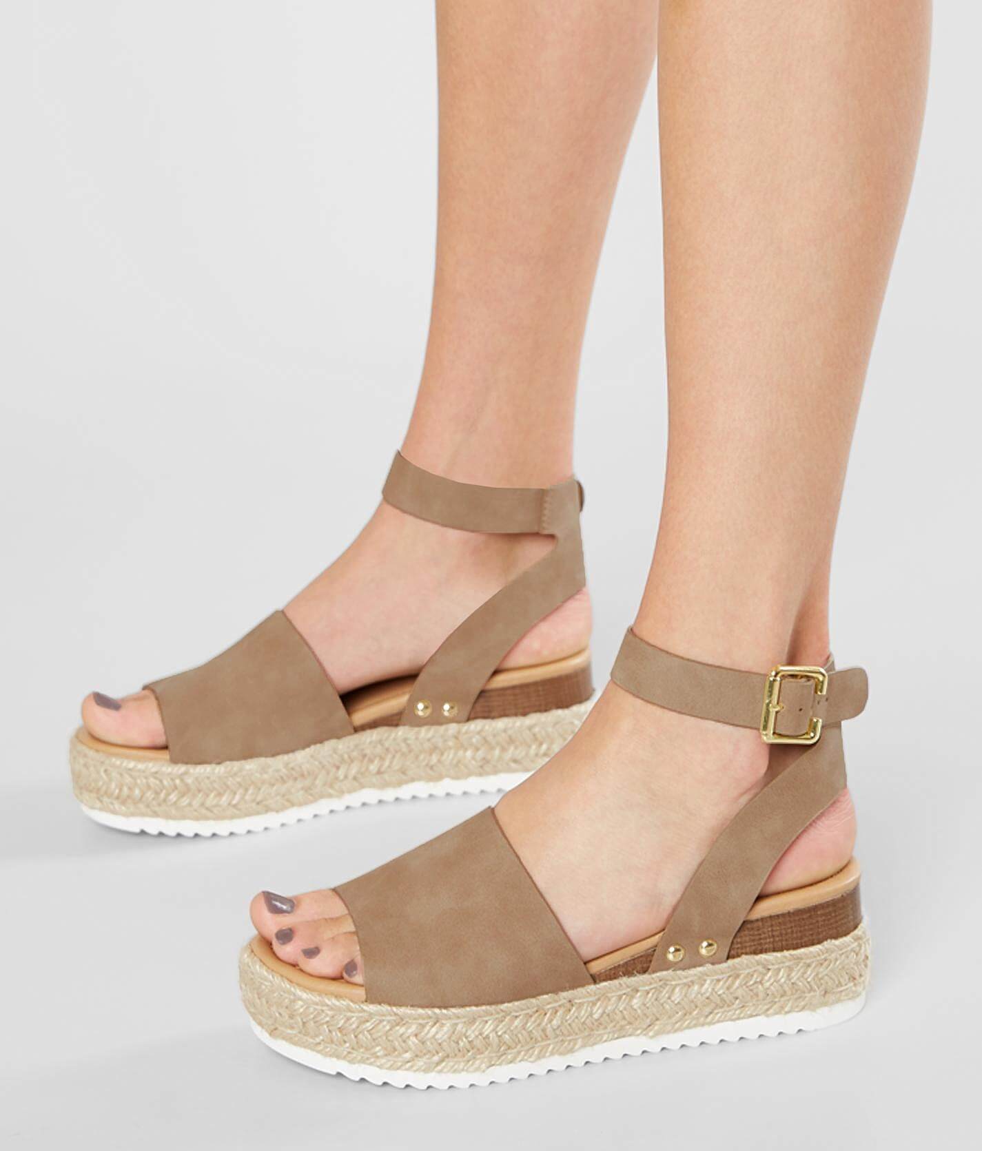 soda topic natural womens espadrille flatform sandals