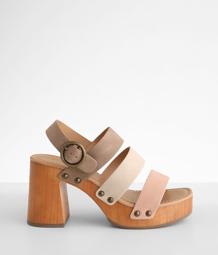 City classified store platform sandals