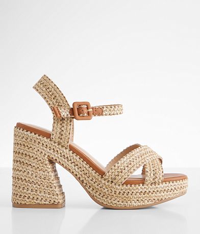 Soda Yara Raffia Sandal front view