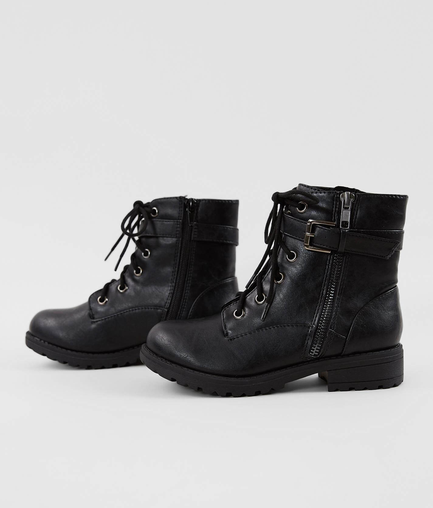 cute black combat boots