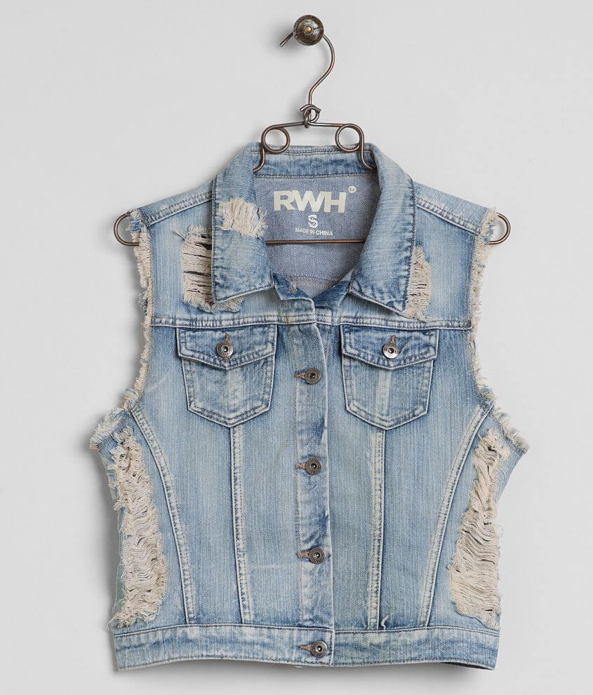 RWH Denim Vest front view