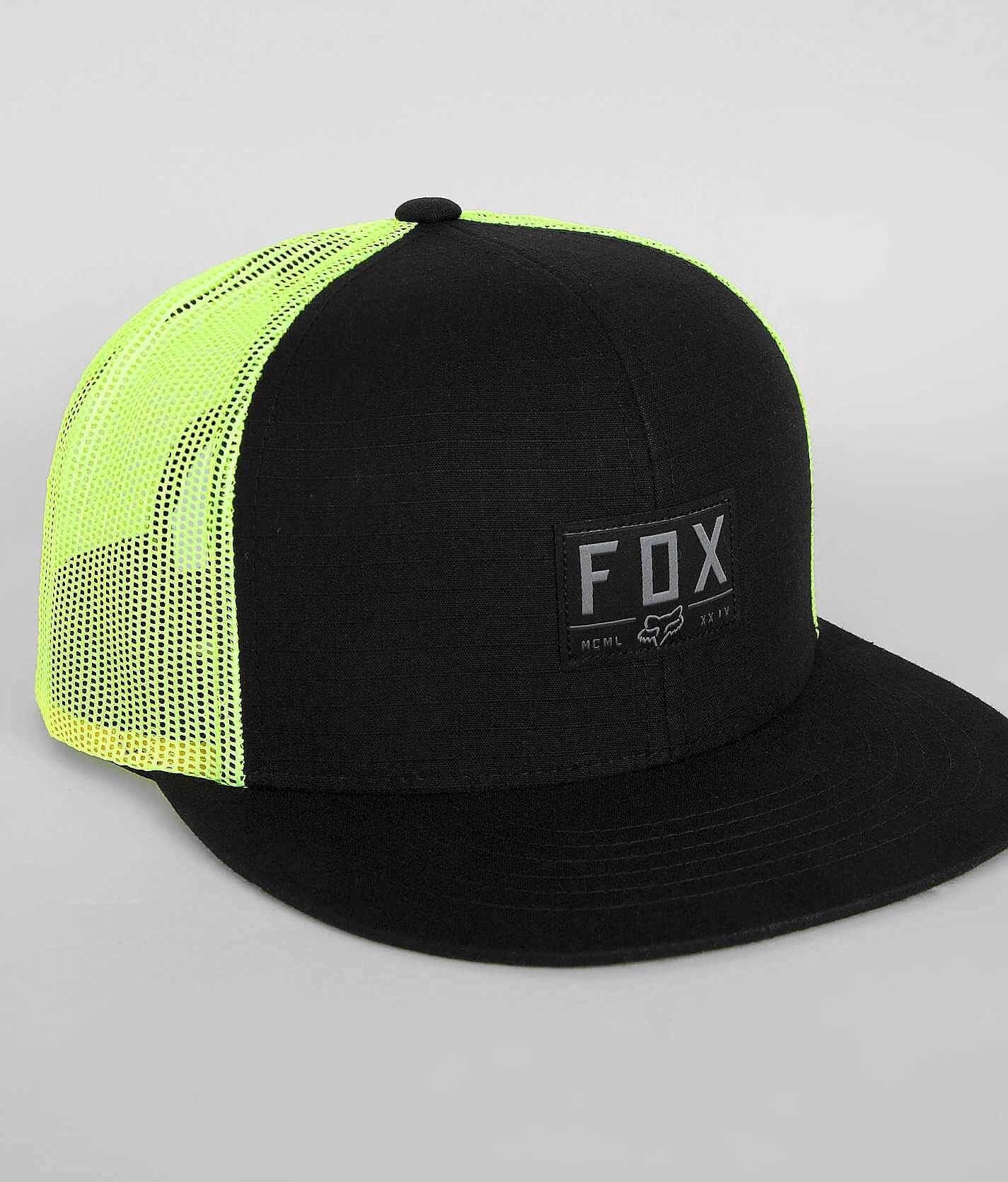 Gorra Trucker Fox Racing Fox Head Para Hombre - Estilo Béisbol, Color Negro, Talla Única - Gorra Ajustable Con Malla Trasera
