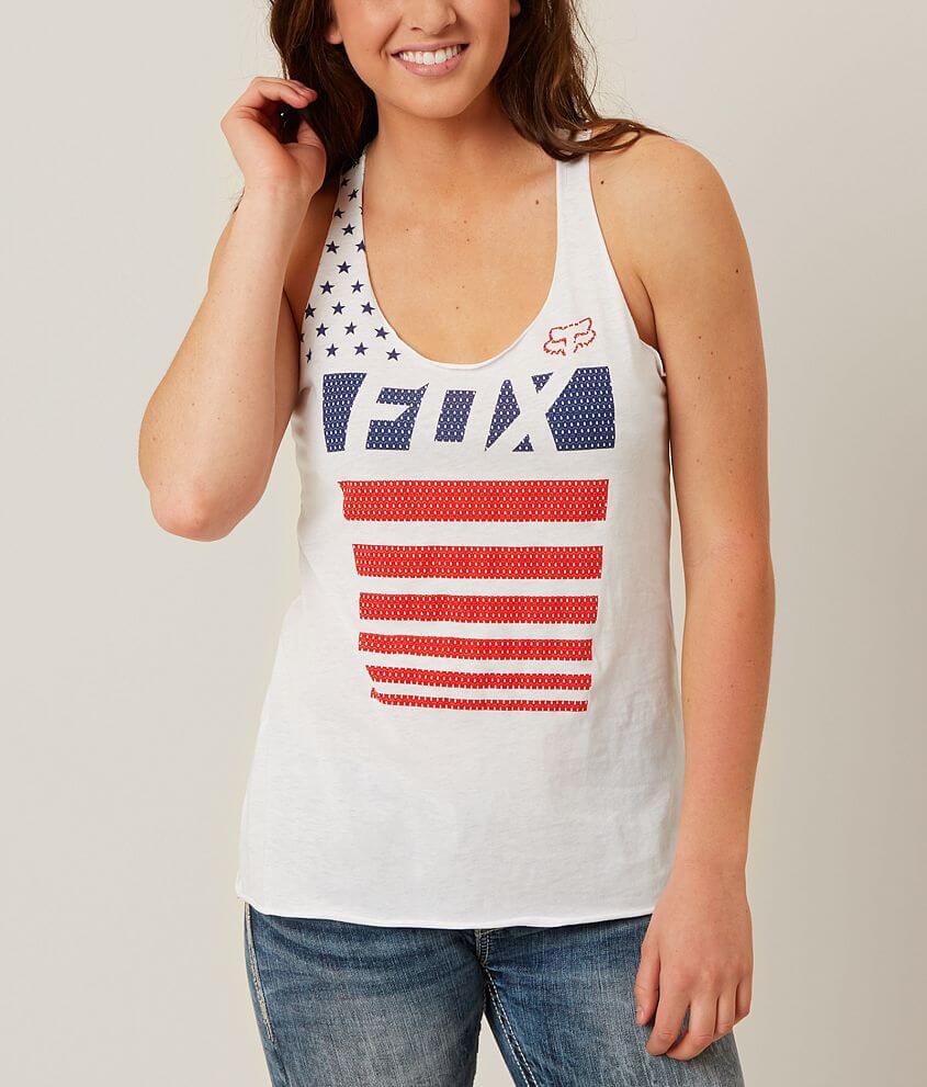Fox Red White &#38; True Tank Top front view