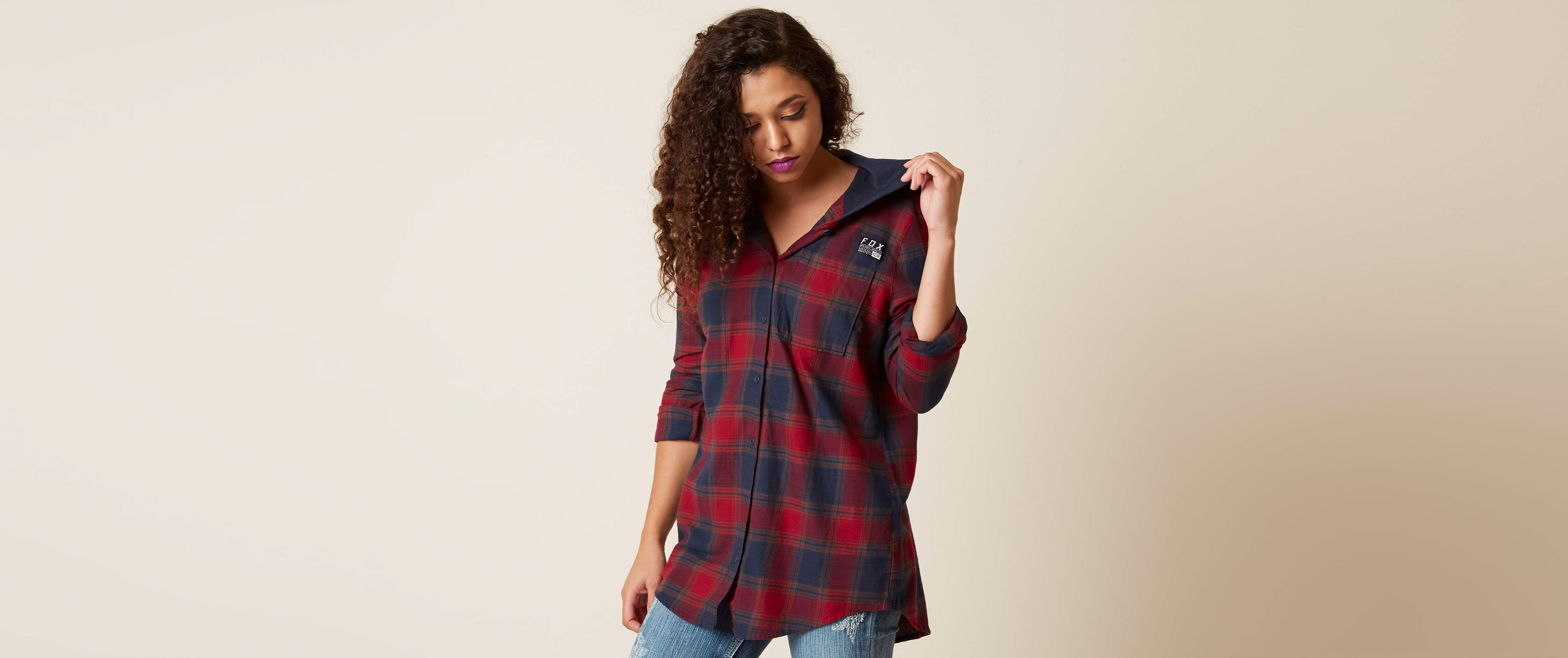 dark red womens shirt