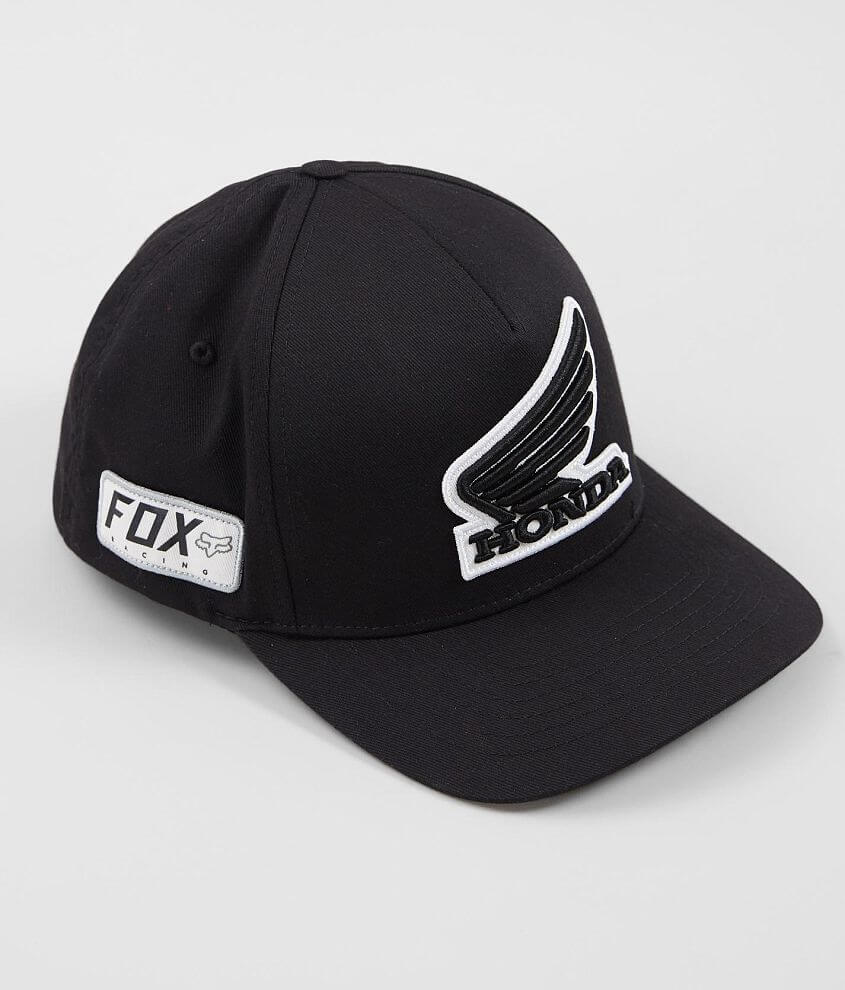 Fox Honda Stretch Hat Men's Hats in Black Buckle