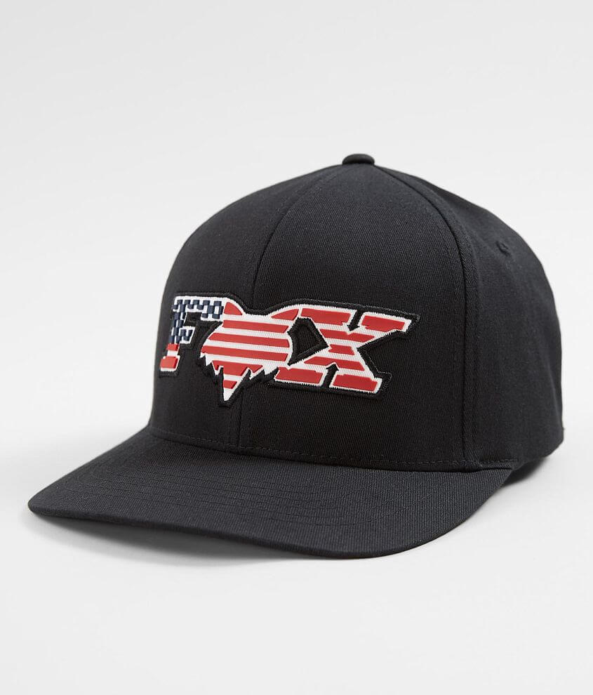 Fox Flag Head Stretch Hat front view