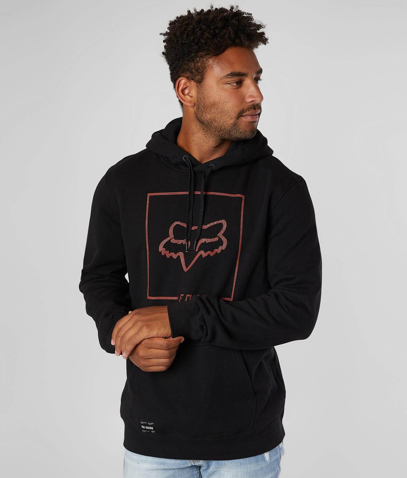 fox black and orange hoodie