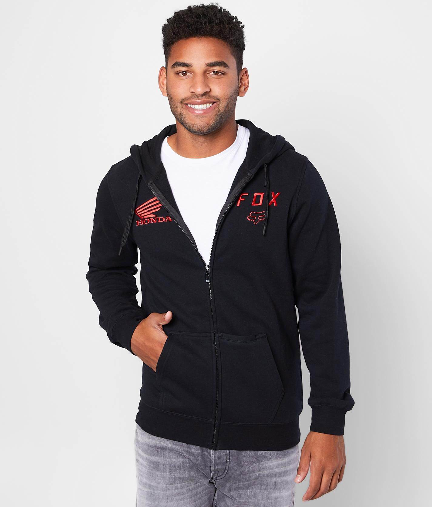 fox zip up hoodie mens