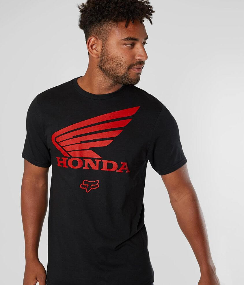 Fox Racing Men's Honda Short Sleeve T Shirt Black Clothing Apparel Active Mot...