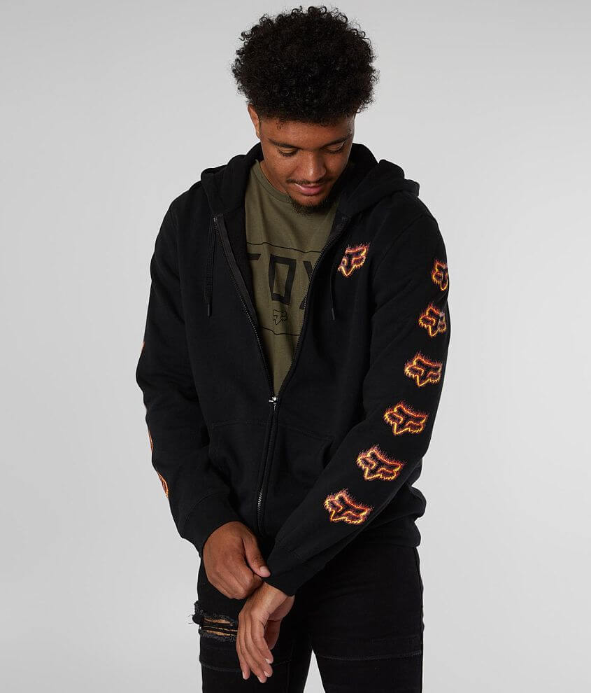 Sweat homme fox collection lw hoody black & orange - noir