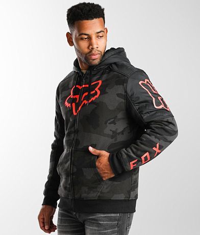 Fox Pinnacle Camo Zip Hoodie Black Camo S